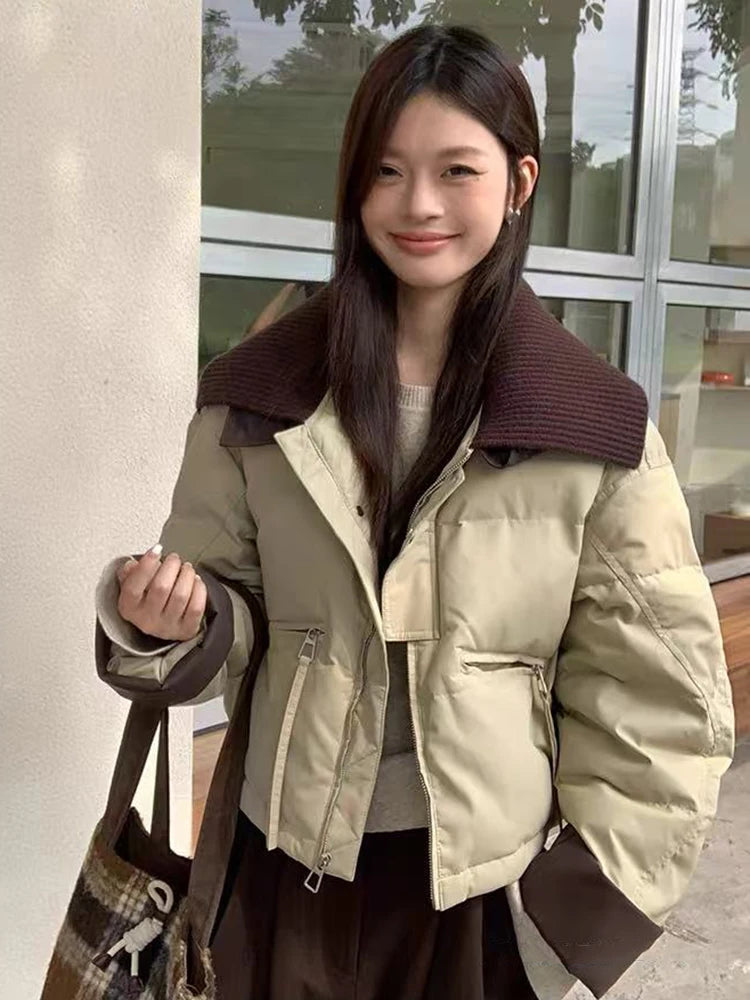 Mocha Chill Zip-Up Jacket Apricot Shoptery