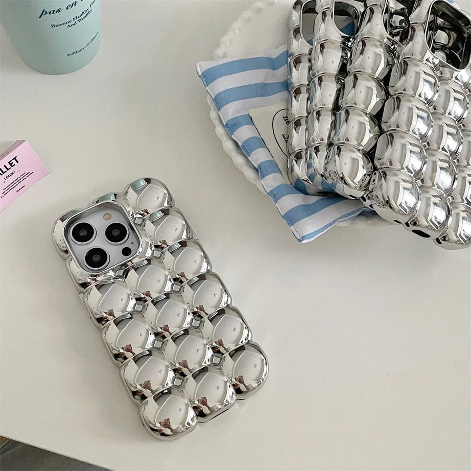 Silver Bubble iPhone Case Shoptery