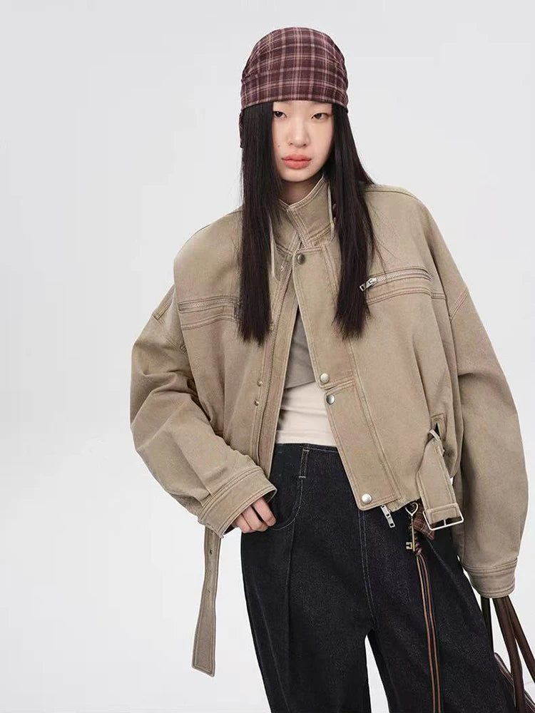 Streetcore Buckle-Up Oversized Jacket Shoptery