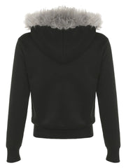 Stardust Glow Fur Hoodie Shoptery