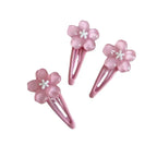 Decora Sakura Snap Clip Set Pink Cherry Blossom Hair Clips jdh rose pink Shoptery