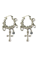 Alt Barbed Halo Gothic Earrings Shoptery