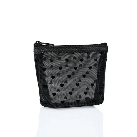 Sheer Hearted Aesthetic Cosmetic Bags Black-NO.1 Shoptery