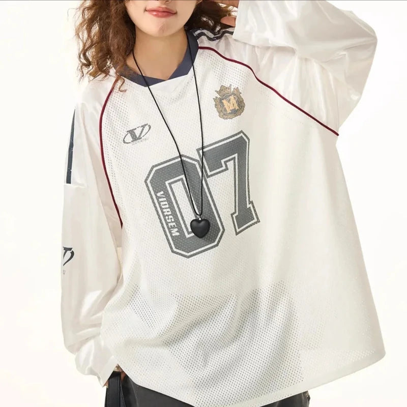 Retro Streetwear Oversized Long Sleeve Top 1 Shoptery