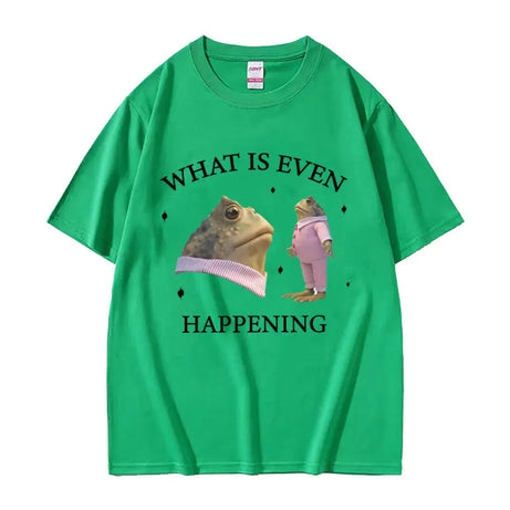 Surreal Frog Meme Aesthetic T-Shirt Green Shoptery