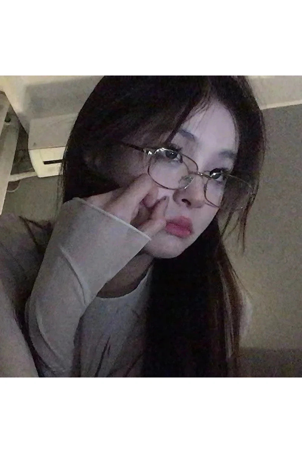 Y2K Harajuku Small Square Frame Glasses Women Retro Metal Eyeglasses Clear Reading Spectacle Blue Light Blocking Eyewear Shoptery