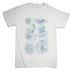 Aesthetic Jellyfish Sketch Art T-Shirt WHITE Shoptery