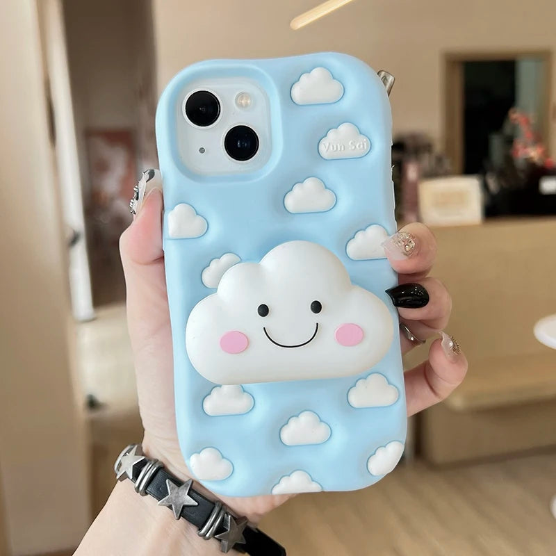 Smiley Cloud Soft Kawaii iPhone Case Shoptery