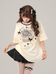 Ribbons & Stars Kawaii T-Shirt Shoptery
