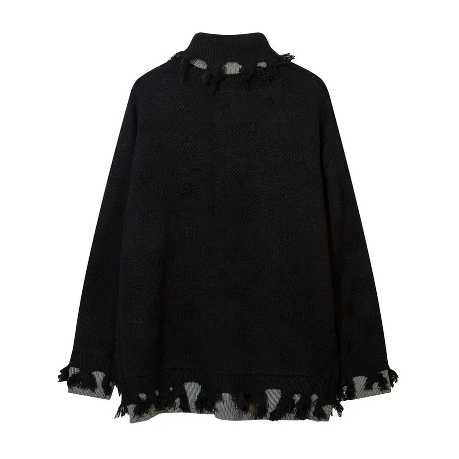 Reverie Edgy Distressed Sweater Shoptery