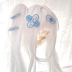 Menhera Yami Kawaii Blue Acrylic Medical Cat Hair Clip Set 5pcs Shoptery