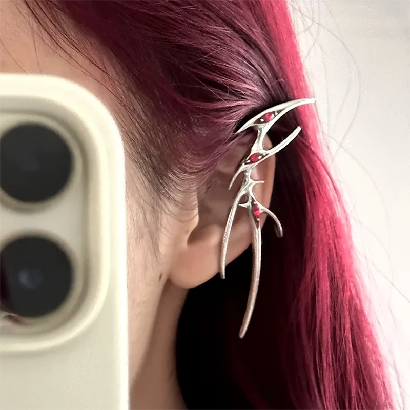 Visual Kei Silver Thorn Dragon Claw Ear Crawler Climber Set Shoptery