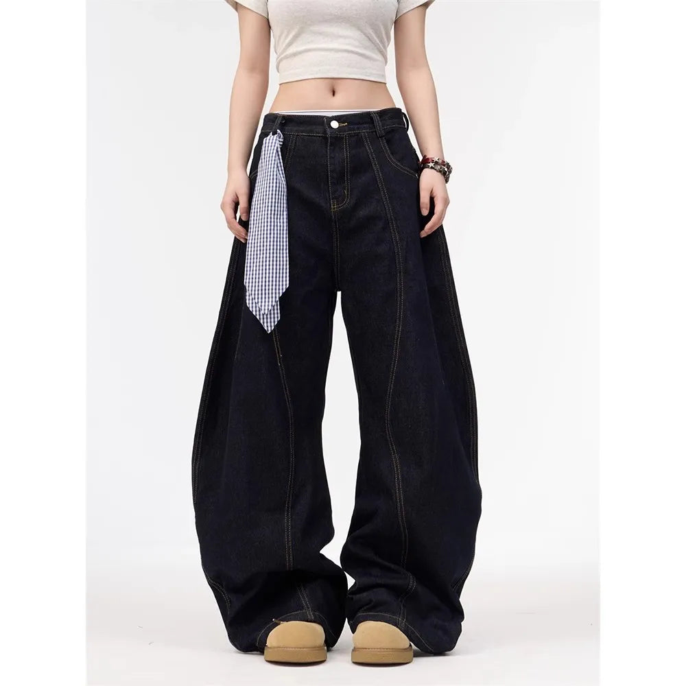 Baggy Straight Denim Jeans Shoptery