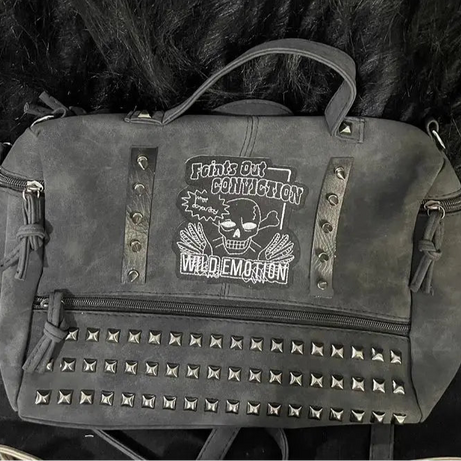 Dead Conviction Studded Y2k Shoulder Bag Shoptery