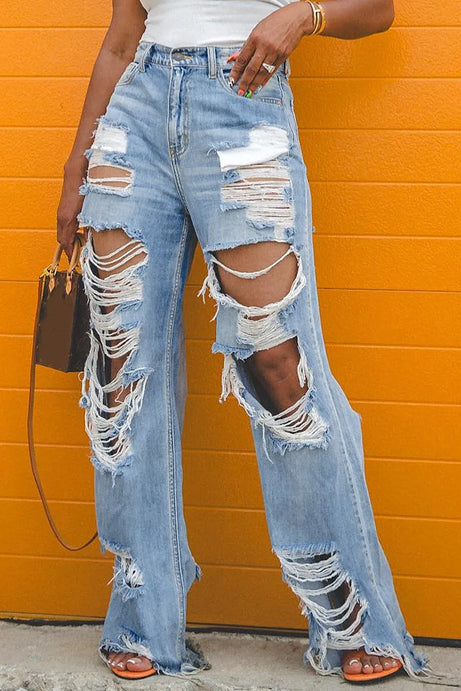 New Ripped Denim Pants