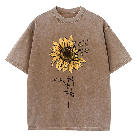 Golden Glow Nature Aesthetic T-Shirt Brown Shoptery