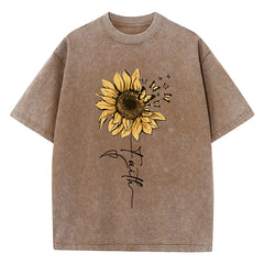 Golden Glow Nature Aesthetic T-Shirt Brown Shoptery