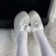 Jirai Kei Patent Lace Bow Platform Loafer Heels in Pink WHITE Shoptery