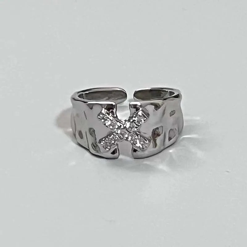 Y2k Silver Stardust Ring 02 Shoptery