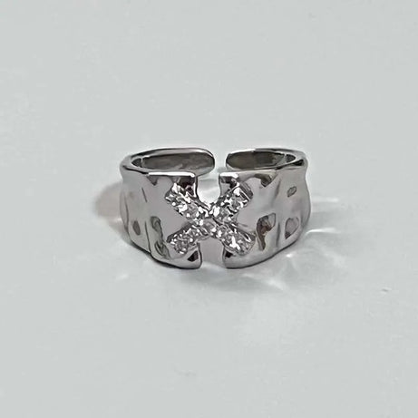 Y2k Silver Stardust Ring 02 Shoptery