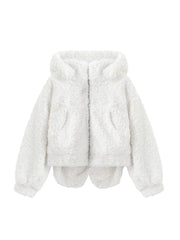 Polar Dream Fluffy Kawaii Jacket white Shoptery