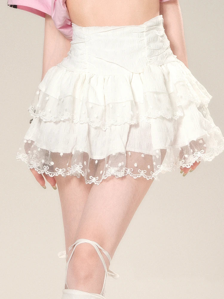 Sanctum Chains Kawaii Goth Skirt white without chain Shoptery