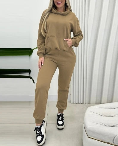 Autumn Winter Spring New Thick Hooded & Pants Set