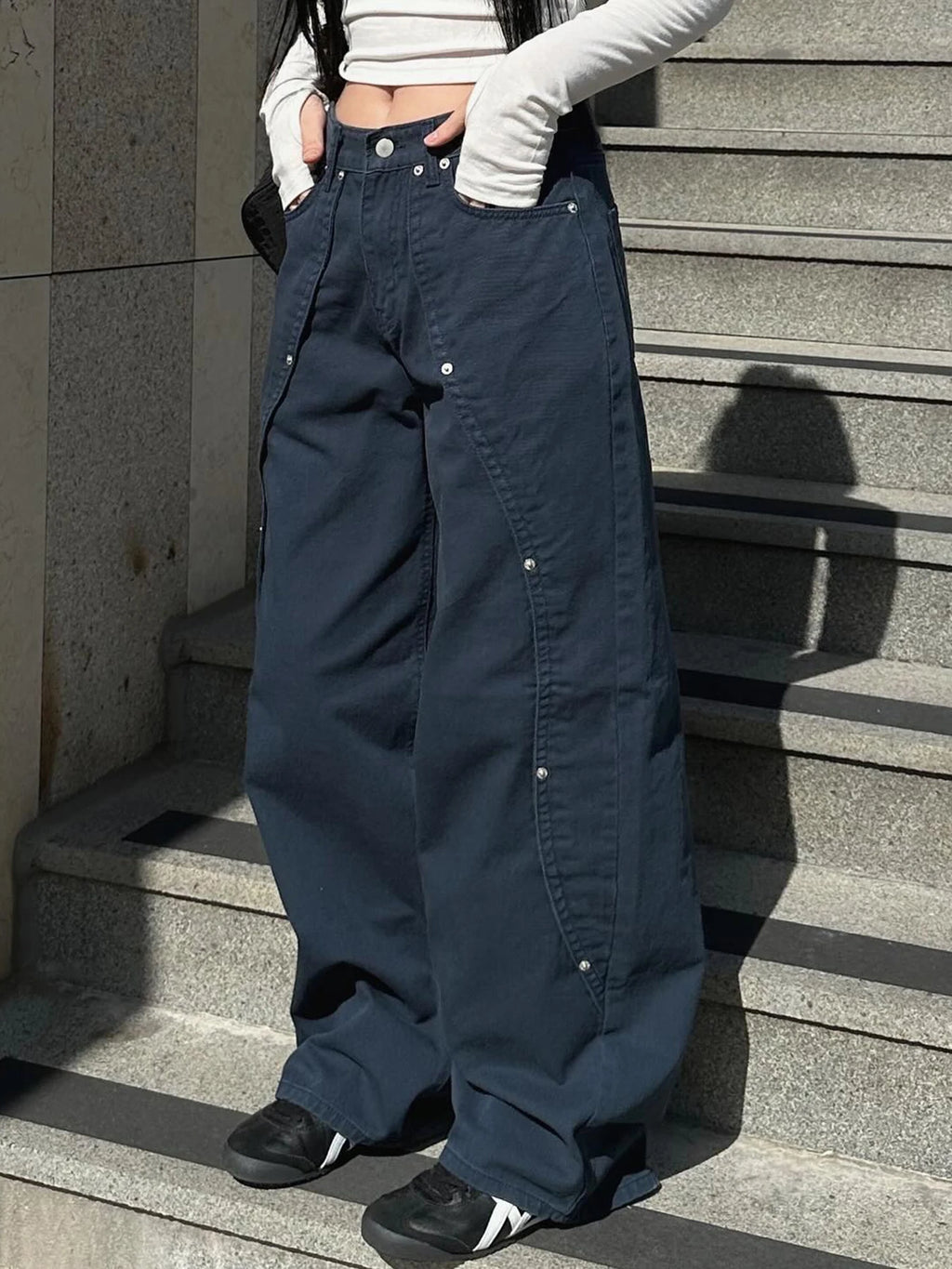 Y2k Midnight Utility Flare Jeans Shoptery