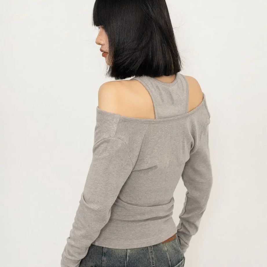 Y2K Graffiti Layered Top Shoptery