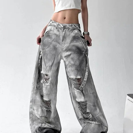 Storm Damage Cargo Alt Pants Grey Shoptery