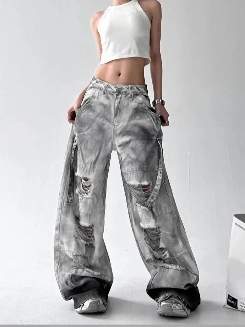 Storm Damage Cargo Alt Pants Grey Shoptery