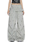 Pants – Starlet Ruffle – Wide Leg Gray Shoptery