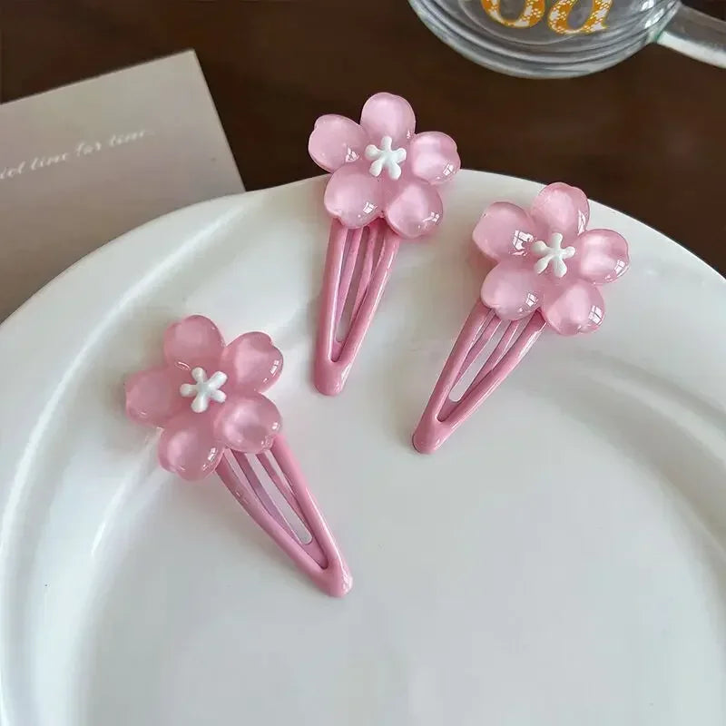 Decora Sakura Snap Clip Set Pink Cherry Blossom Hair Clips Shoptery