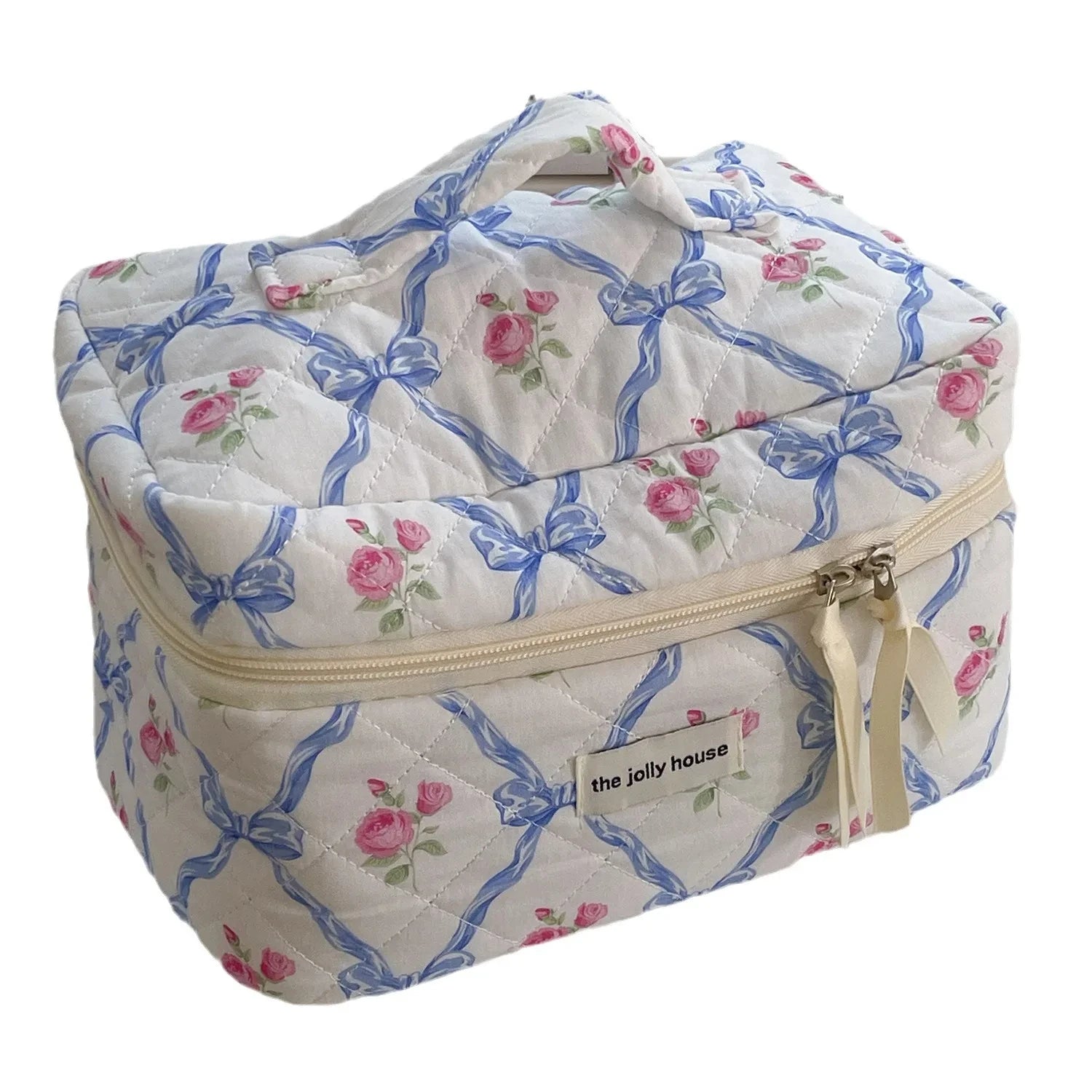Retro Bow Bloom Coquette Makeup Bags Shoptery