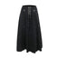 Visual Kei Black Lace Bustier & Layered Ruffle High-Low Skirt Set 2911 Shoptery