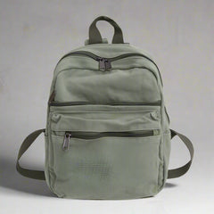 Lilac Mini Canvas Aesthetic Backpack army green Shoptery
