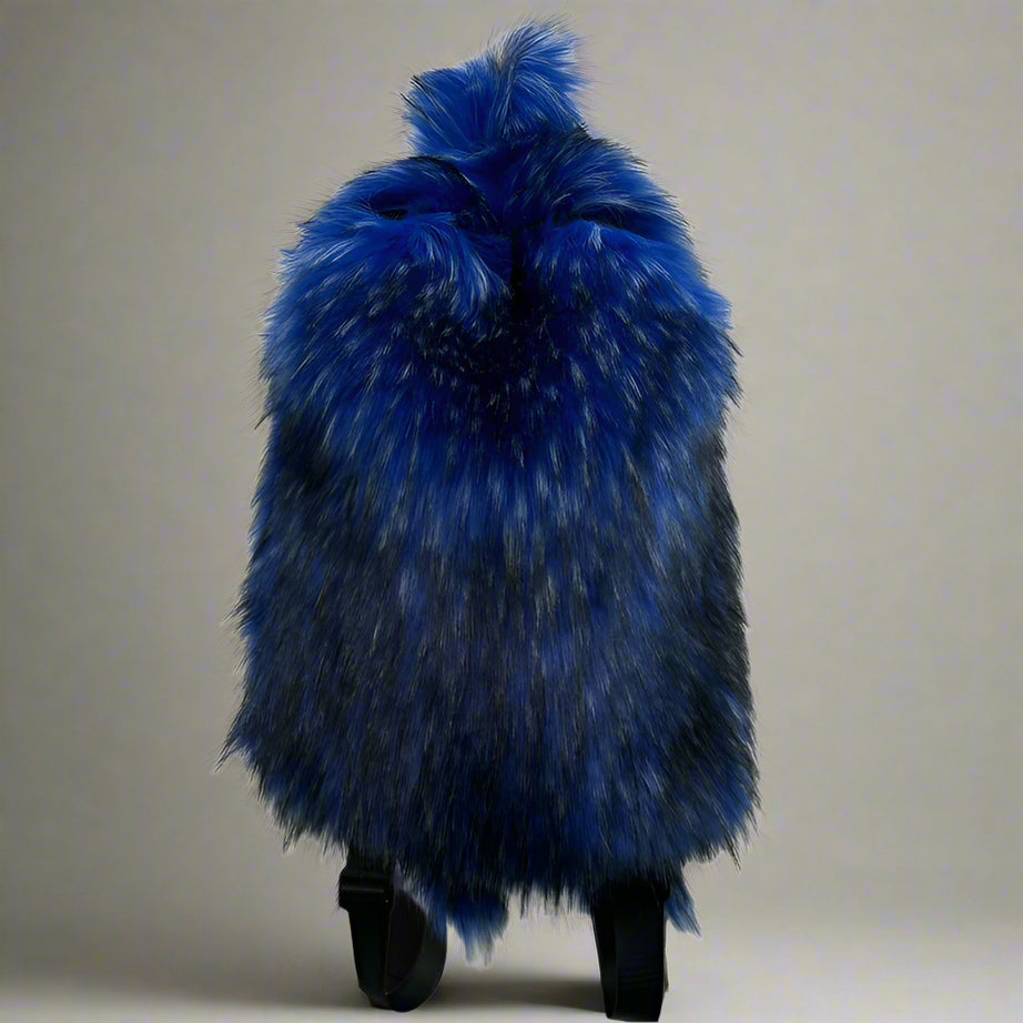 Fluffcore Beast Furry Aesthetic Backpack royal blue Shoptery