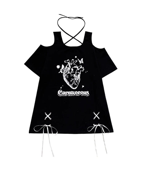 Carnivorous Heart Halter T-shirt