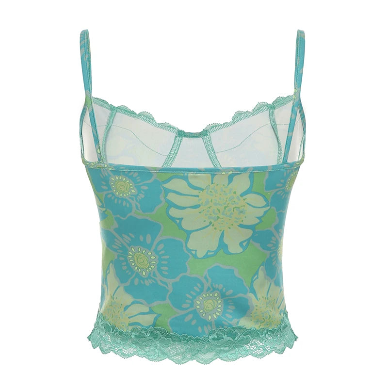 Mermaidcore Seafoam Vintage Mesh Top Shoptery