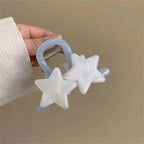 Decora Pearlescent Star Hair Claw Clip in Smoky Grey A Shoptery