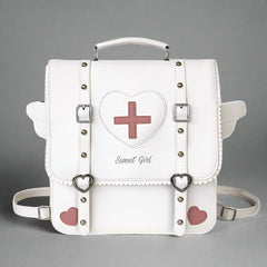 Sweetheart Medic Satchel Kawaii Backpack White 29-10-31cm Shoptery