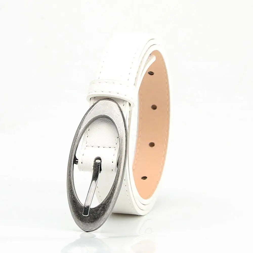 Sleek Orbit Minimal Aesthetic Belt WHITE 106cm Shoptery