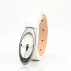 Belt – Sleek Orbit for Visual Appeal for Versatile Style WHITE 106cm Shoptery
