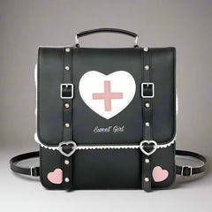 Sweetheart Medic Satchel Kawaii Backpack black 29-10-31cm Shoptery
