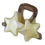 Decora Pearlescent Star Hair Claw Clip in Smoky Grey Shoptery