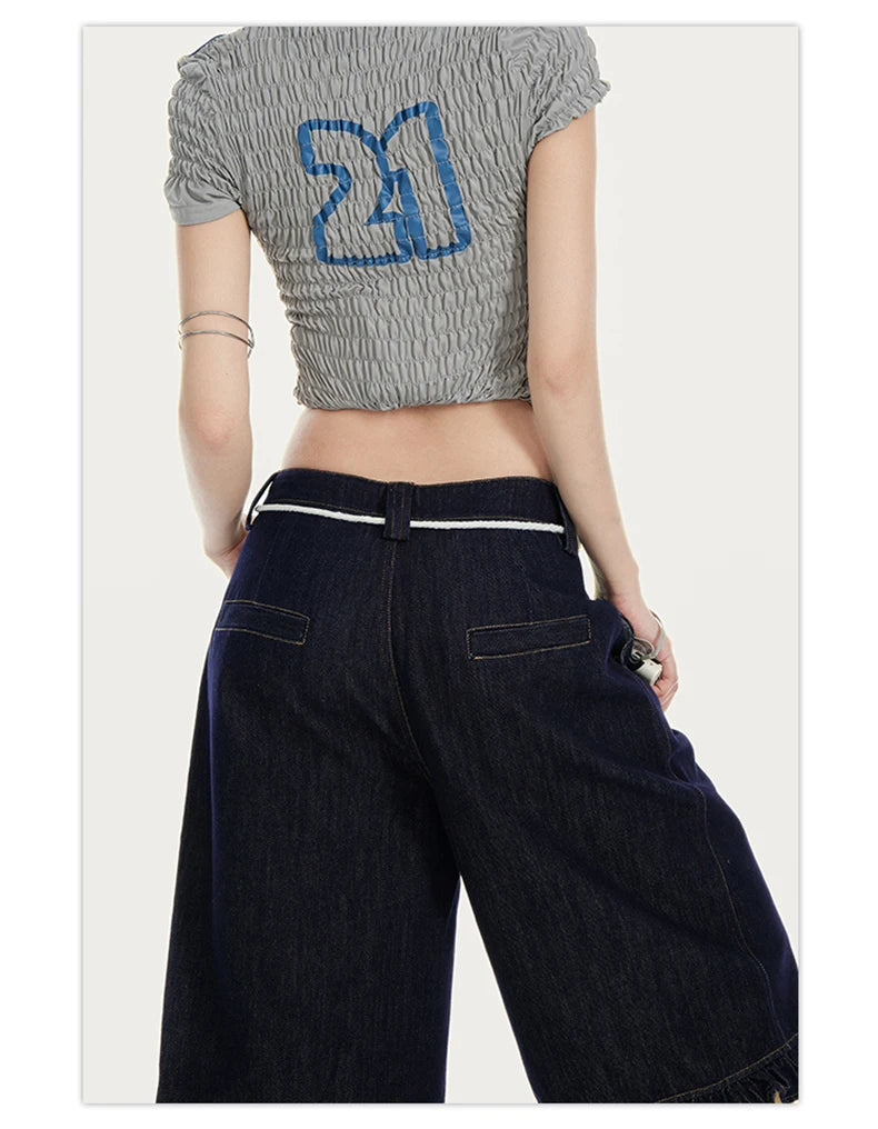 Sailor Frill Y2k Denim Shorts Shoptery