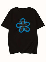 Ocean Words Edgy T-Shirt Black Shoptery