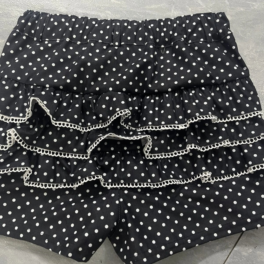 Fairy Kei Hello Piano Polka Dot Bow Shorts Shoptery