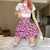 Floral Pleated A-line Mini Skirt