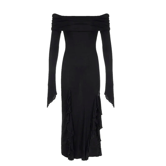 Dress – Noir Siren for Visual Appeal for Special Occasions Black Shoptery